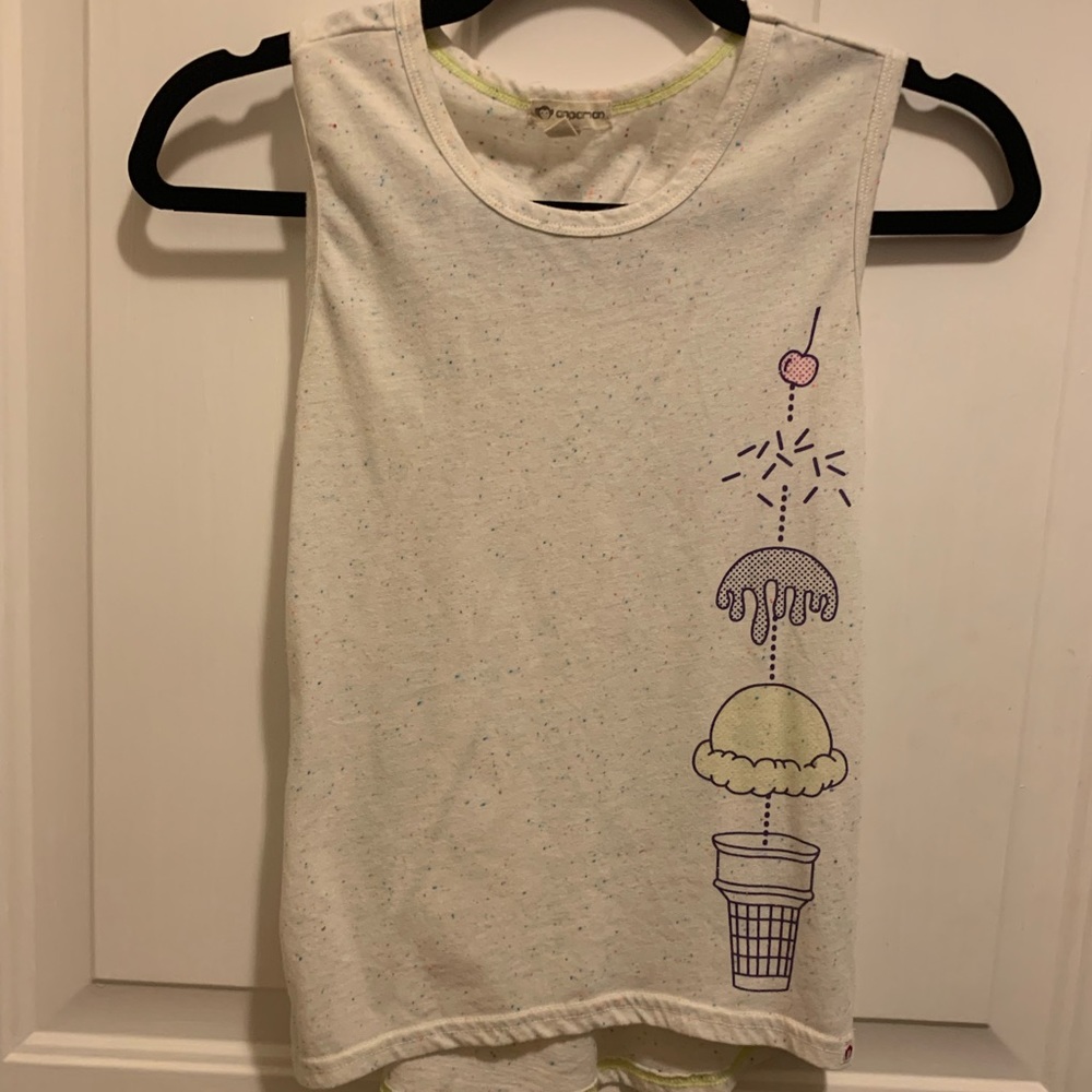 White appaman shirt with multicolor design